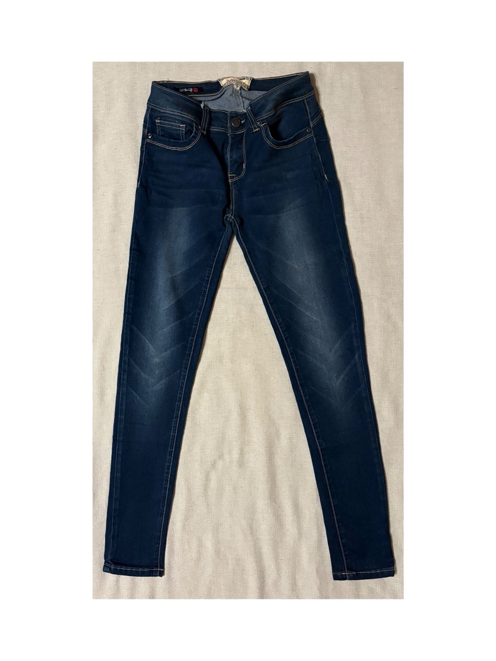 Hot Kiss Dark Blue Skinny Jeans